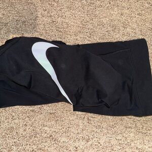 Nike Black leggins with White Logo